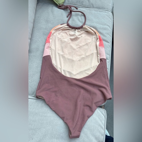 NWOT Beach Riot Melena Ribbed Colorblock One Piece Swimsuit Large L - Picture 6 of 6
